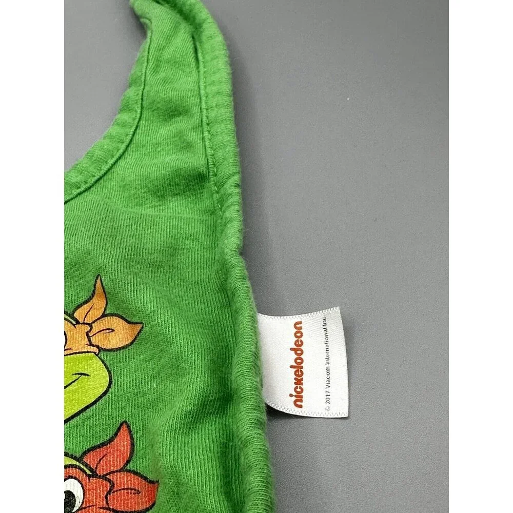 2017 TMNT Teenage Mutant Ninja Turtles Infant Baby Bib One Size Viacom RARE READ